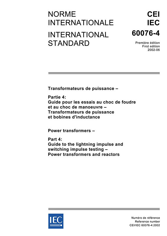 Cover IEC 60076-4:2002